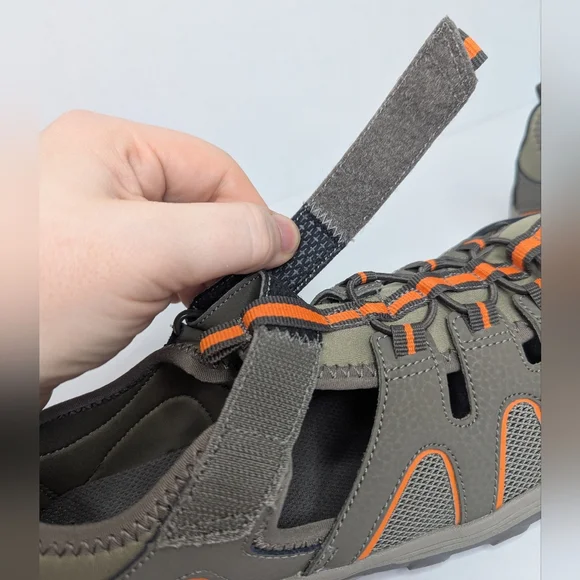 Merrell Hydro H2O Sandals Boy's Size 5 Gray & Orange - Picture 12 of 14